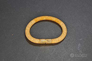 13_Swarovski bracciale Stardust tubolare dorato