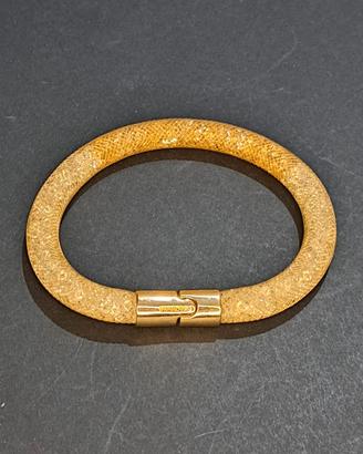 13_Swarovski bracciale Stardust tubolare dorato