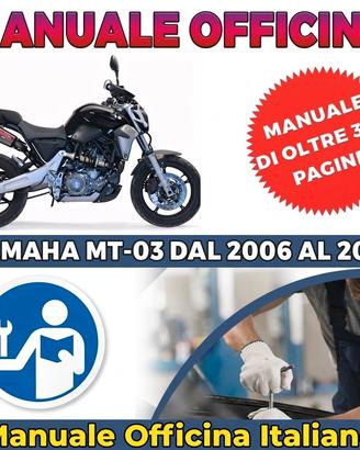 Manuale Officina Yamaha MT-03 dal 2006 al 2014