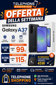 Samsung A37 con klarna. garanzia negozio