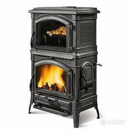 Stufa a legna Isotta Forno ghisa+accessori e tubi