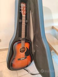 Fender CD-60 SB-DS-V2, custodia rigida e tracolla