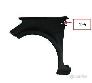 Parafango anteriore clio 2009 bombato 195