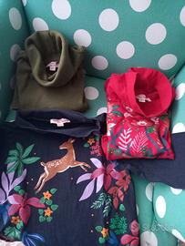 Set di 3 dolcevita in cotone bimba da 3 a 5 anni.