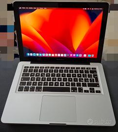 macbook pro 13 pollici 2012 i5 ssd 512gb 