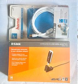 D-Link WIRELESS USB internet veloce + cavo  Nuovi