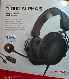 cuffie gaming 7.1 CLOUD ALPHA S hyper x nuove