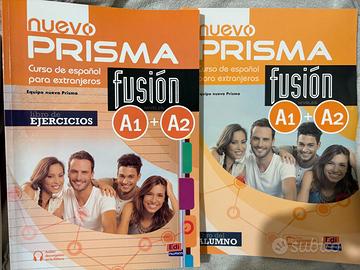 Libro lingua spagnola Nuevo prisma fusiòn (A1+A2)