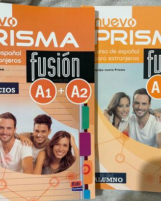 Libro lingua spagnola Nuevo prisma fusiòn (A1+A2)