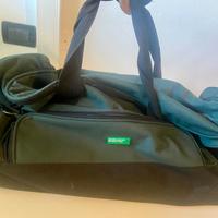 VALIGIA (BORSONE) MORBIDA CON ROTELLE. BENETTON