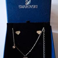 Swarovski parure orecchini e collana