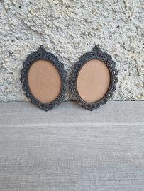 Coppia cornici liberty vuote quadri vintage 