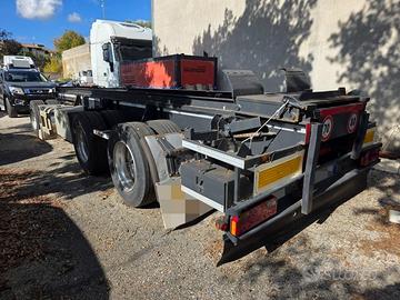 Rimorchio 3 assi Bartoletti casse scarrabili