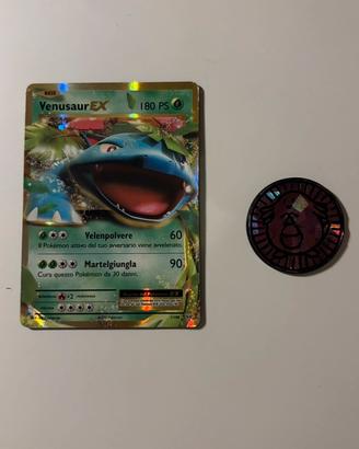 [Carta pokémon] Venasaur EX (2016) + Moneta