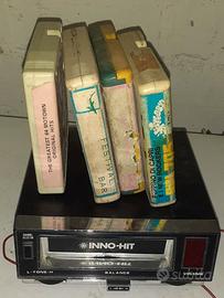 LETTORE STEREO 8 PER AUTO + CASSETTE ANNI 60/70
