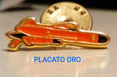 Spilla Aereo Pins Ballou Reg'd Placcato Oro Unico