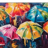 Quadro Ombrelli colorati 