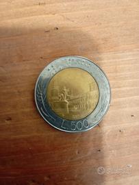 moneta da 500 lire 1987