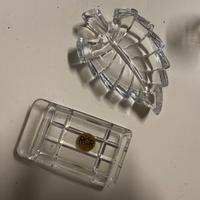 COPPIA DI CIOTOLINE IN CRISTALLO ITALIA RCR