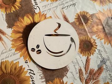 Sottopentola caffè in metallo