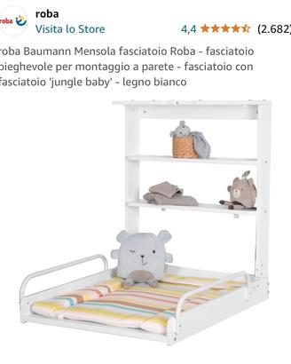 Fasciatoio pieghevole montaggio a parete
