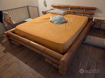 letto in bamboo e doghe 