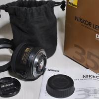 Nikon AF-S DX 35 mm f/1.8G per Aps-c NO full frame