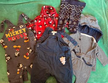 Lotto di 6 pezzi neonato 0/3 mesi