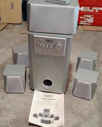 sistema audio 5+1 Schneider Shadow con telecomando