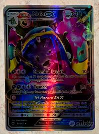Carta da collezione Pokemon Alolan Muk GX 84/147