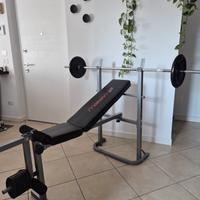 Panca Palestra Carnielli Gym Fit 450 + bilanciere 