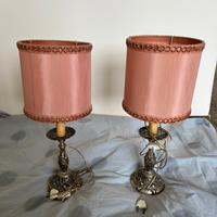 Coppia lampade vintage da tavolo