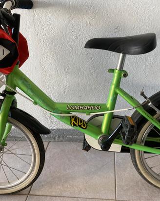 Bici Lombardo unisex 14 pollici 5-6 anni