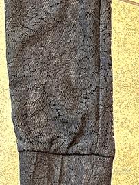 Pantaloni di pizzo nero