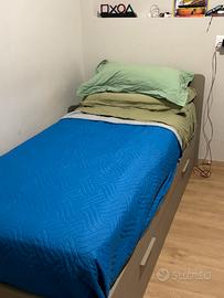 Letto singolo con letto estraibile