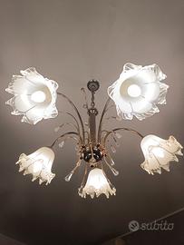 Lampadario a soffitto a 5 lumi