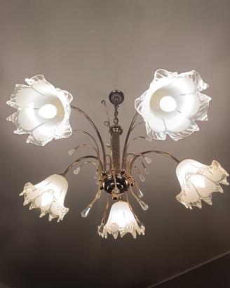 Lampadario a soffitto a 5 lumi