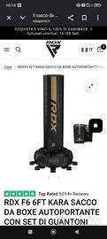  SACCO DA BOXE AUTOPORTANTE RDX F6 6FT KARA