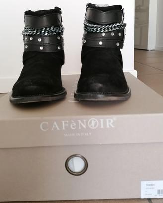 Stivaletti Cafè Noir in pelle scamosciata. Nuovi