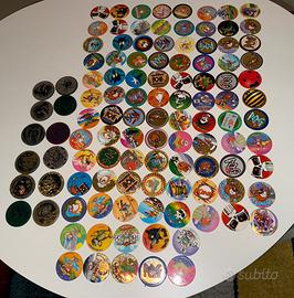 Lotto 110 Pogs Tazos anni 90 originali