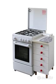 Blocco cucina fuochi e forno Regal 50x50