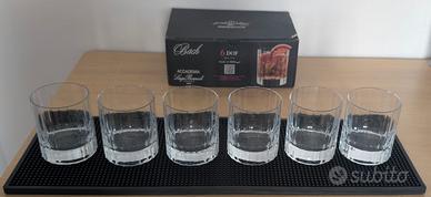 6 Bicchieri Whisky Tumbler Luigi Bormioli Bach DOF