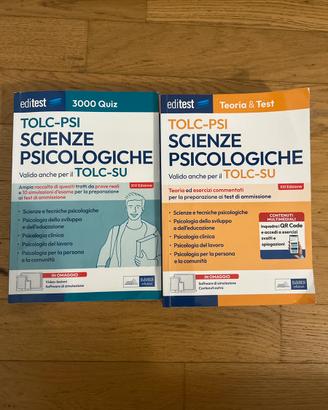 Libri per preparazione al tolc-psi e tolc-su