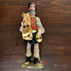 Statuetta terracotta pastore Sardo vintage
