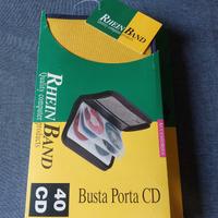 Custodia Porta CD/DVD in Tessuto Oxford 40 dischi