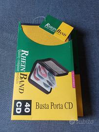 Custodia Porta CD/DVD in Tessuto Oxford 40 dischi