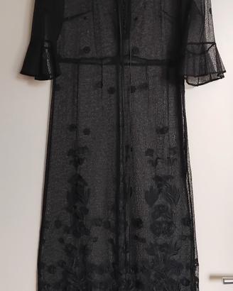 ABITO IN PIZZO NERO  TG.40