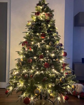 ALBERO NATALE BOREALE  LUCI LED 180cm 