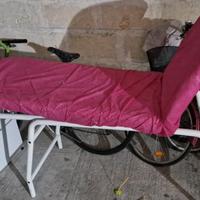 LETTINO PER MASSAGGI CON SCHIENALE REGOLABILE
