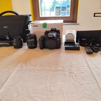 Canon EOS 760d + 2 obiettivi , kit completo